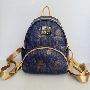 Disney Parks Star Wars Galaxy's Edge Droid Depot Loungefly Mini Backpack